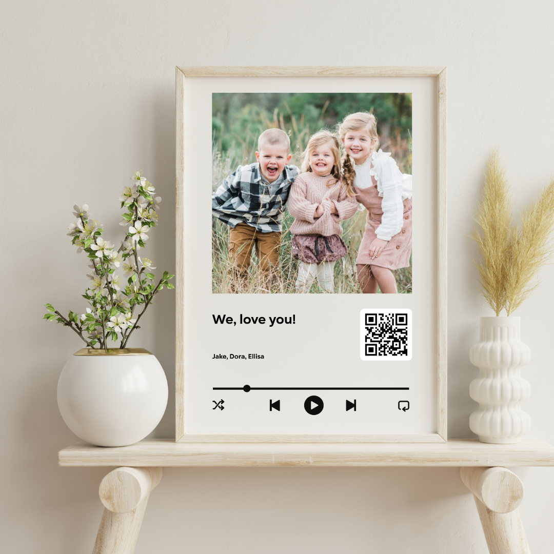 Spotify Song Code Photo Poster NZ | Custom A3 Print | AllCustom – All ...