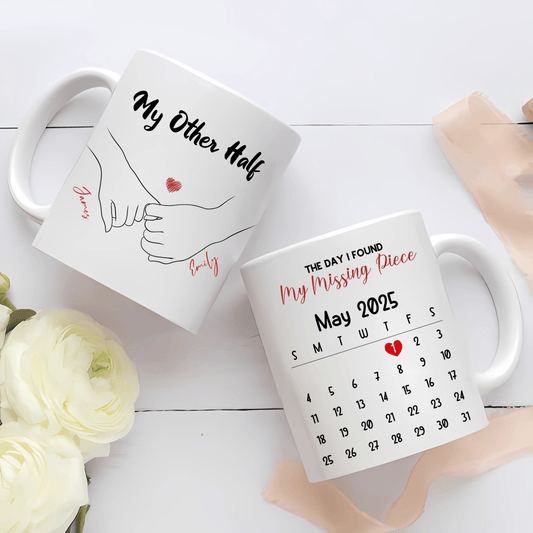 Personalised “Missing Piece” Couple Mug (11 oz)